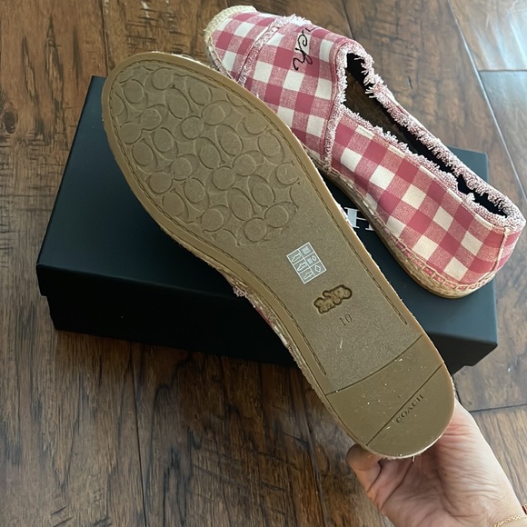Coach Celina Espadrille With Gingham Print size 10 - Picture 5 of 6